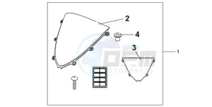 CBR1000RR9 Australia - (U / PSW) drawing WINDSCREEN