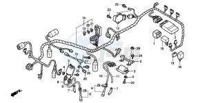 NT650V DEAUVILLE drawing WIRE HARNESS/ IGNITION COIL