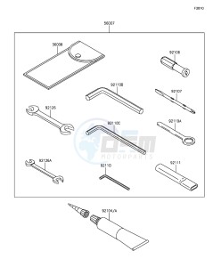 Z1000SX ZX1000LGF FR GB XX (EU ME A(FRICA) drawing Owner's Tools