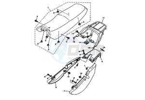 YBR 125 drawing SEAT