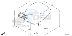 TRX500FM2G TRX500FM Europe Direct - (ED) drawing SEAT