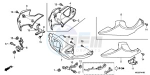 NC700XC drawing UNDER COWL