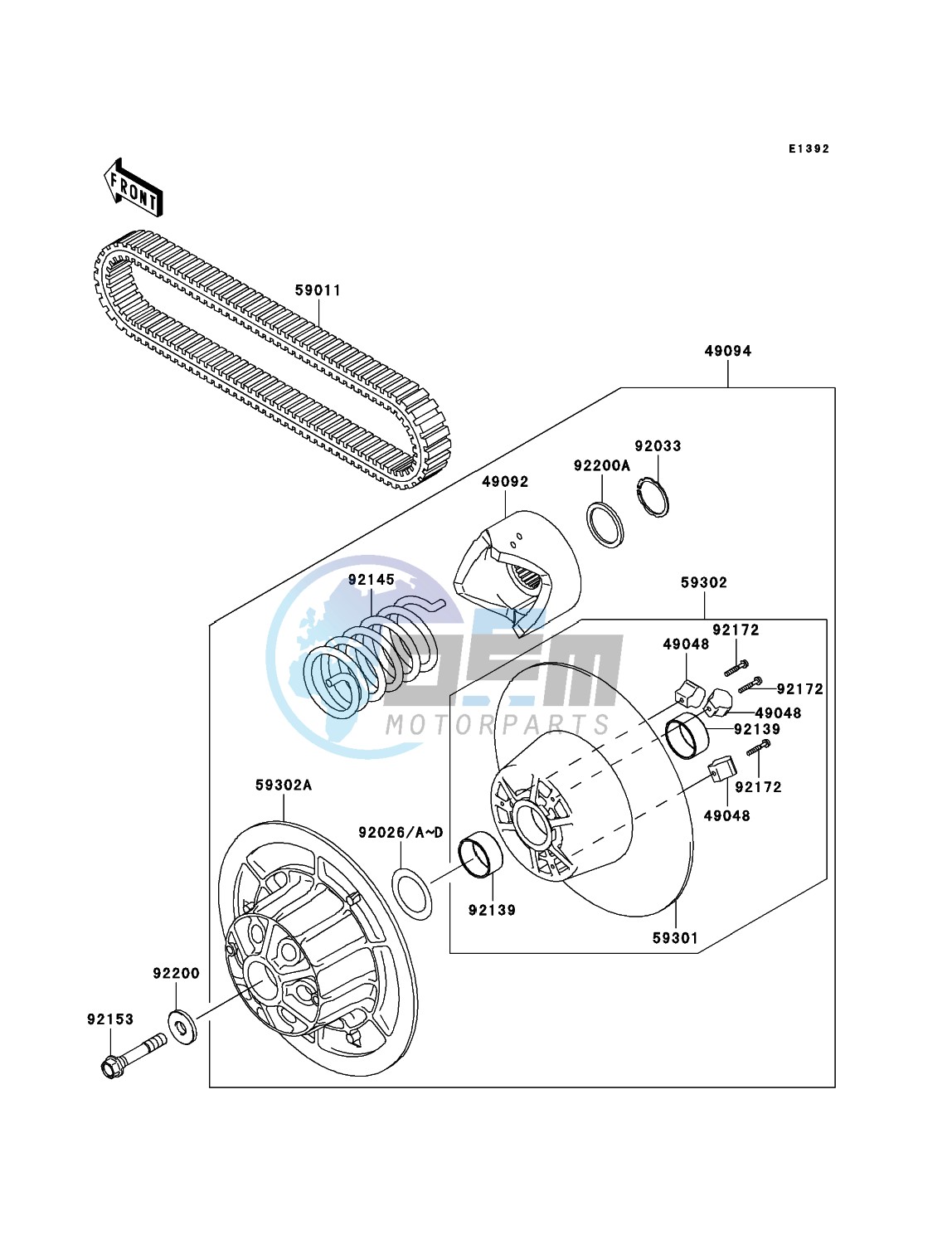 Driven Converter/Drive Belt