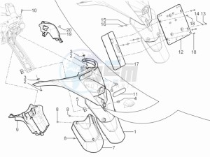 MP3 300 yourban lt erl drawing Rear cover - Splash guard