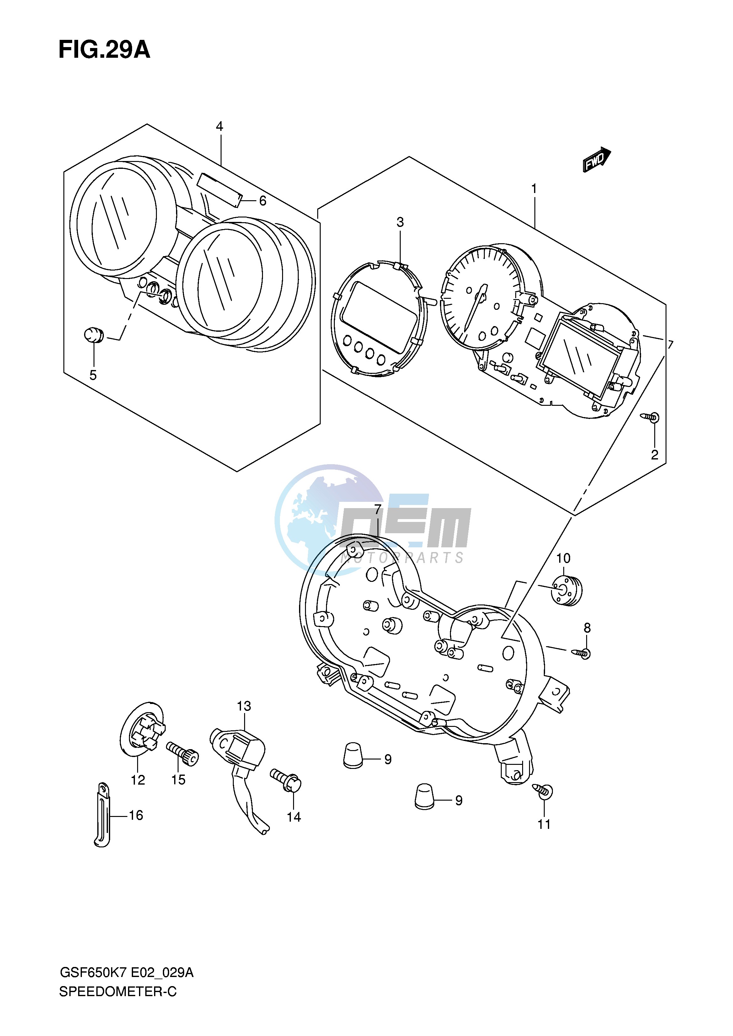 SPEEDOMETER (GSF650SAK7 SAK8 SUAK7 SUAK8)