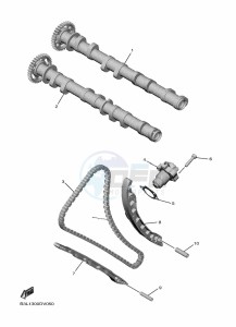 YZF1000 YZF-R1 (B3LG) drawing CAMSHAFT & CHAIN