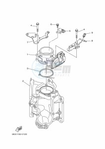 LF225CA drawing THROTTLE-BODY