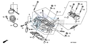 XL700VA9 France - (F / ABS CMF) drawing REAR CYLINDER HEAD