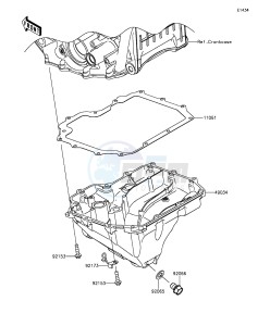 NINJA ZX-10R ABS ZX1000SGF XX (EU ME A(FRICA) drawing Oil Pan