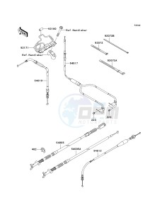 KVF 650 D ([BRUTE FORCE 650 4X4] (D6F-D9F) D8F drawing CABLES