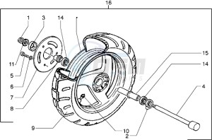 Runner 180 VXR drawing Front wheel