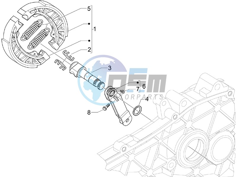 Rear brake - Brake jaw