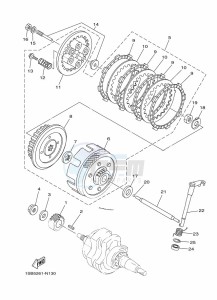 XTZ125E XTZ125 (1SBM) drawing CLUTCH