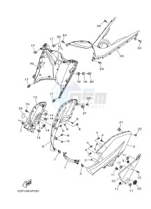 GPD125A GPD125-A NMAX125 (BV31 BV33) drawing LEG SHIELD