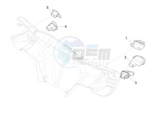 TYPHOON 50 2T EURO 4 (EMEA-APAC) drawing Selectors - Switches - Buttons