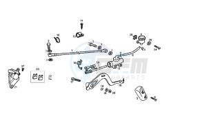 SENDA R X-TREM - 50 CC VTHSR1D1A 2T EU2 drawing REAR BRAKING SYSTEM