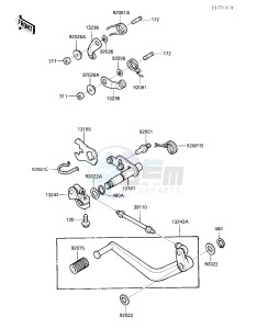 ZX 900 A [NINJA] (A3) NINJA 900 drawing GEAR CHANGE MECHANISM