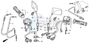 CB1300S CB1300SUPER FOUR drawing SWITCH/CABLE