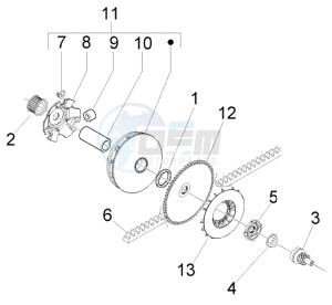 Liberty 50 2t RST ptt (CH) Switserland drawing Driving pulley