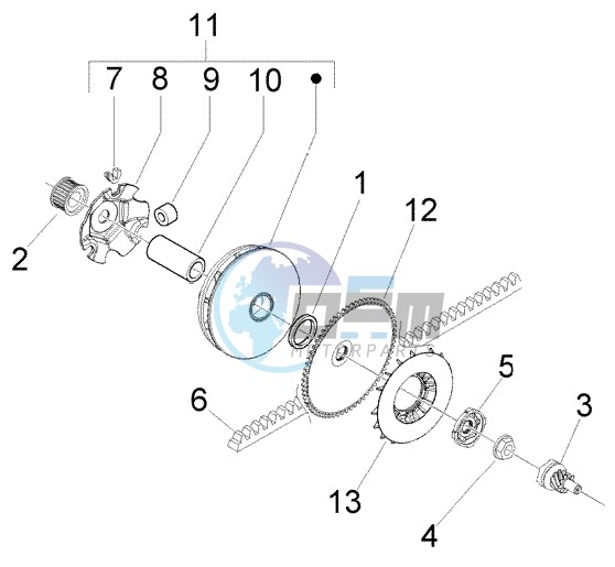 Driving pulley