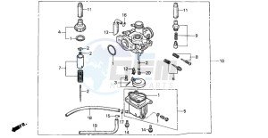 PK50 WALLAROO drawing CARBURETOR