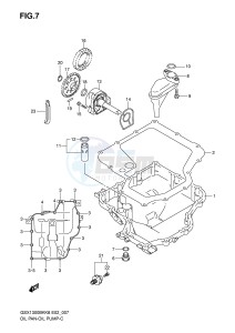 GSX1300BK (E2) drawing OIL PAN OIL PUMP