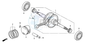 PES125 drawing CRANKSHAFT/PISTON