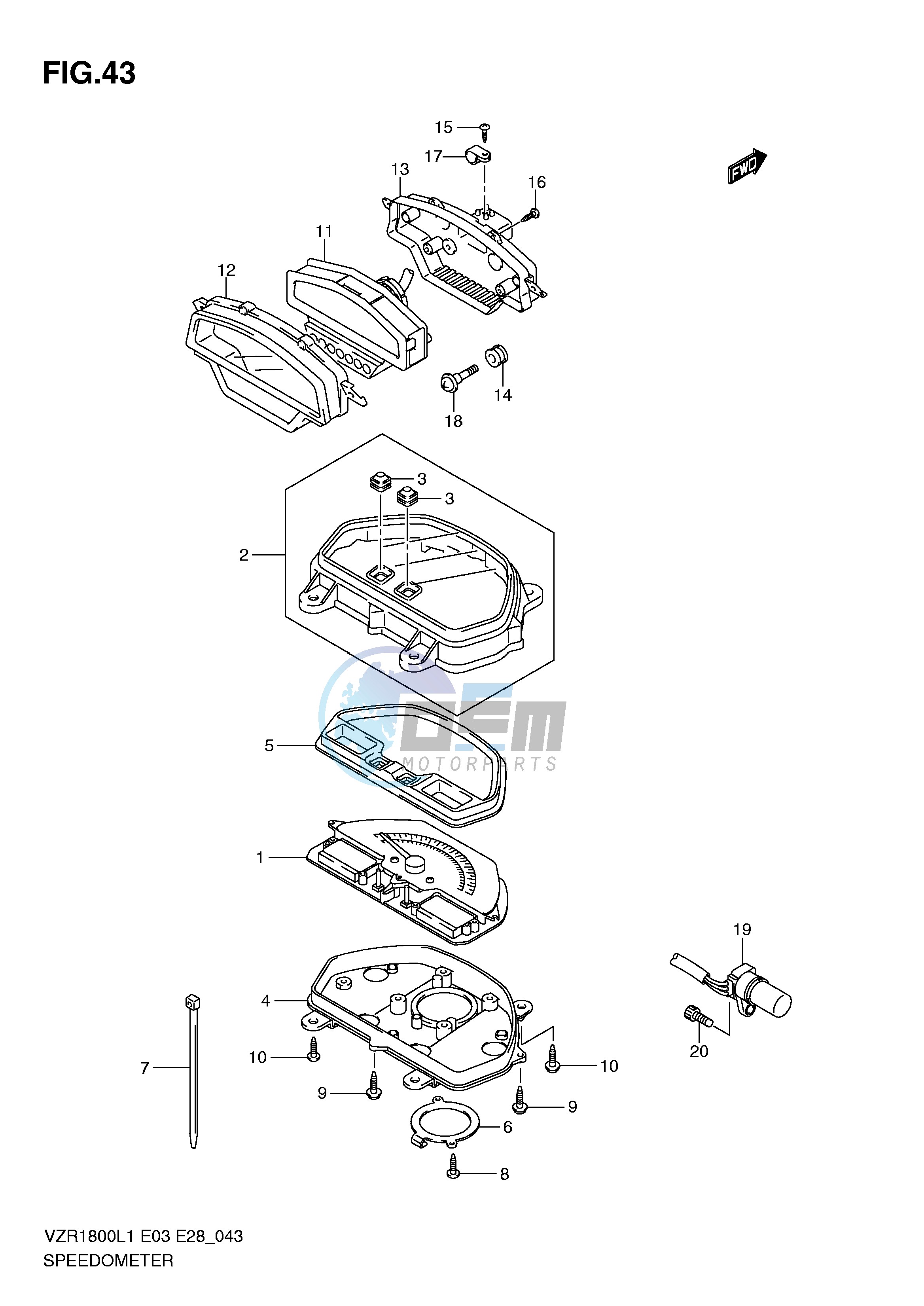 SPEEDOMETER (VZR1800L1 E33)