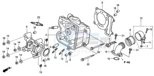 SES150 125 drawing CYLINDER HEAD