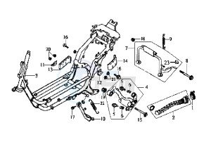 JOYRIDE EU2 - 200 cc drawing FRAME