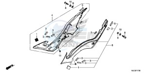 CBR650FAH 2ED - (2ED) drawing SIDE COVER