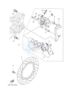 GPD150A GPD150-A NMAX 150 (BV41) drawing REAR BRAKE CALIPER