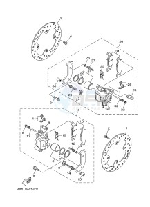 YFM700FWAD YFM70GPHG GRIZZLY 700 EPS (2UD8) drawing REAR BRAKE CALIPER