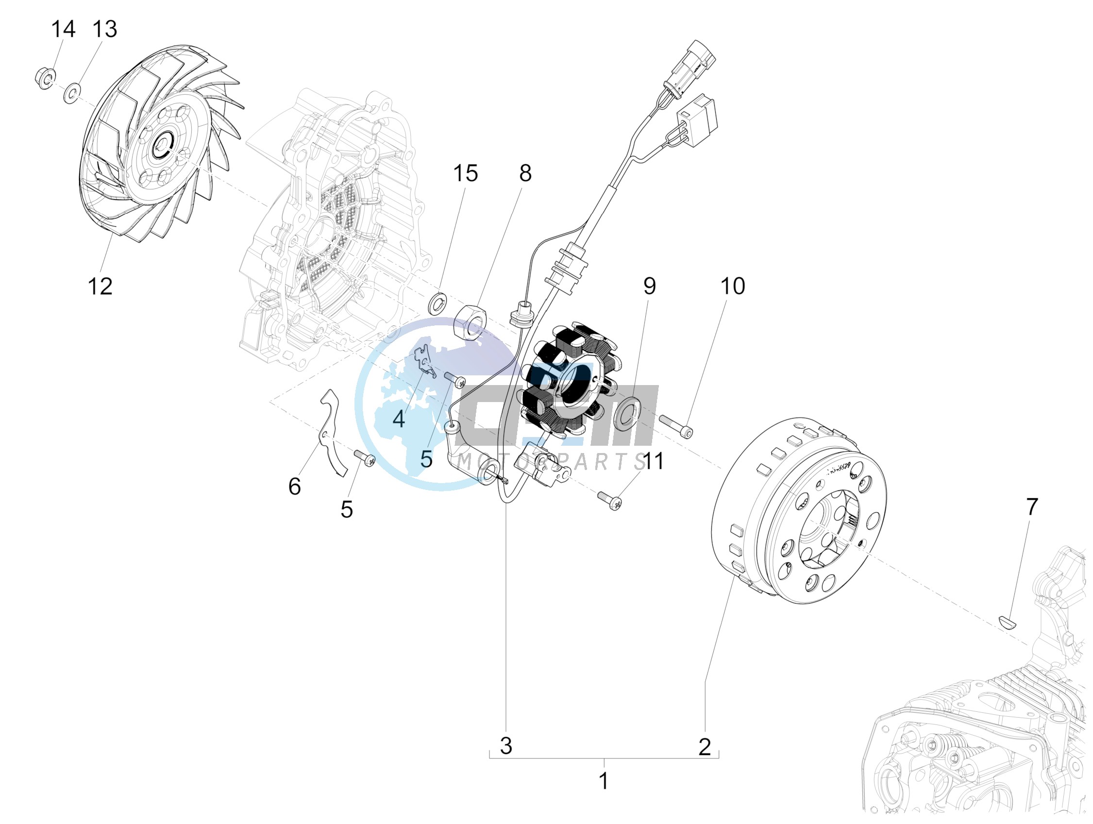 Flywheel magneto