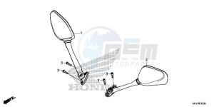 CBR500RF CBR500R UK - (E) drawing MIRROR