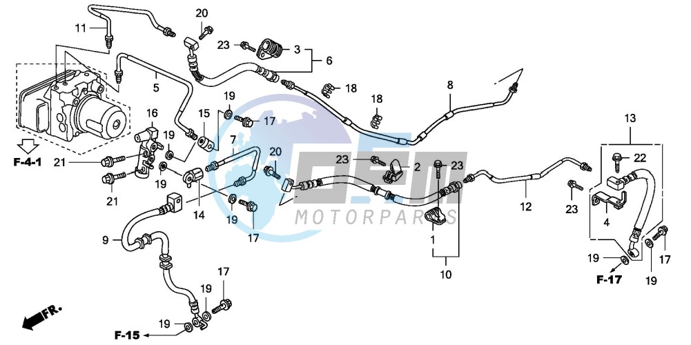 REAR BRAKE PIPE (FJS600A)