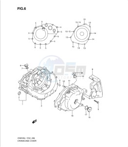 SV650/S drawing CRANKCASE COVER