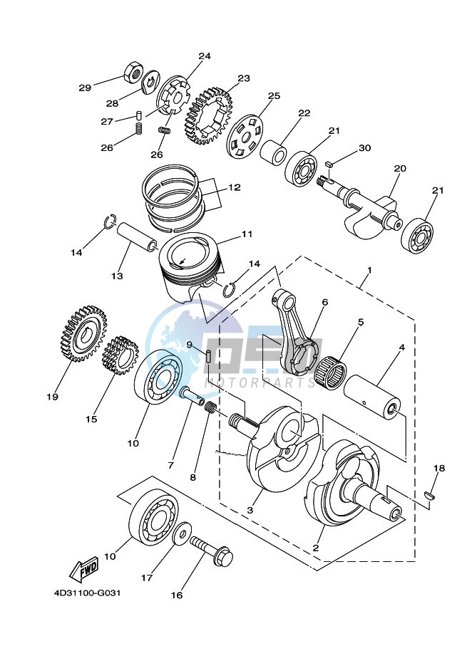 CRANKSHAFT & PISTON