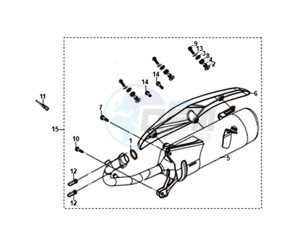 JET 14 45KMH 50 (L8) EU EURO4 drawing EXHAUST