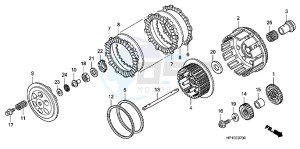 TRX450ERC drawing CLUTCH