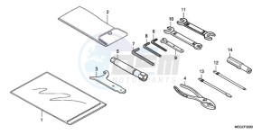 VT750CA9 Australia - (U / ST) drawing TOOLS