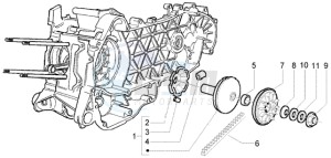 Beverly 250 (USA) USA drawing Driving pulley