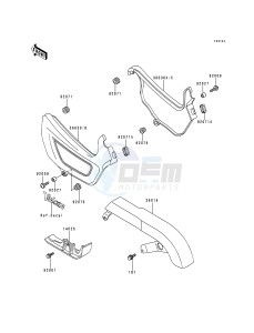 EN 500 A [VULCAN 500] (A1-D5) [VULCAN 500] drawing SIDE COVERS_CHAIN COVER-- EN500-A4- -