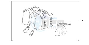 VT750C2 drawing NYLON SADDLEBAG