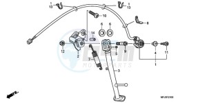 CBR600RA9 Korea - (KO / ABS) drawing STAND