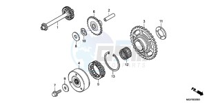 CBR1000RRD Fireblade - CBR1000RR UK - (E) drawing STARTING CLUTCH