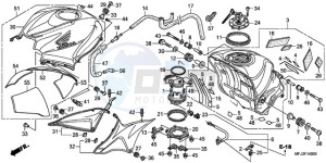 CBR600RAA Korea - (KO / ABS) drawing FUEL TANK