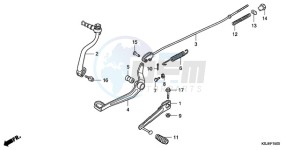 CRF100F9 Europe Direct - (ED / CMF) drawing PEDAL