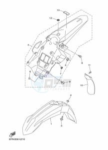 WR450F (B7R9) drawing FENDER