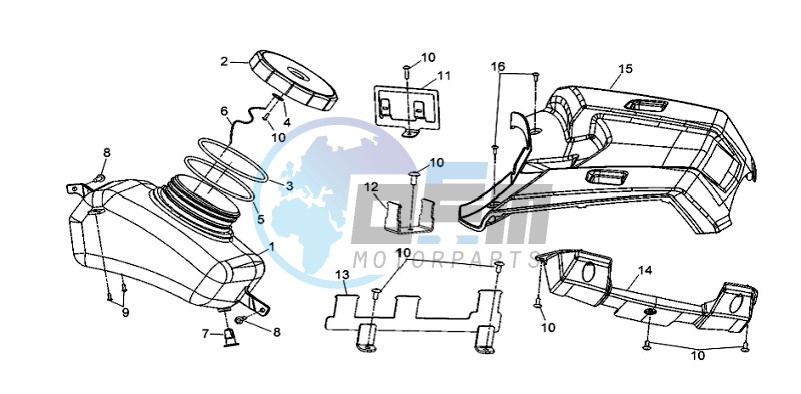 FUEL TANK HOUSING